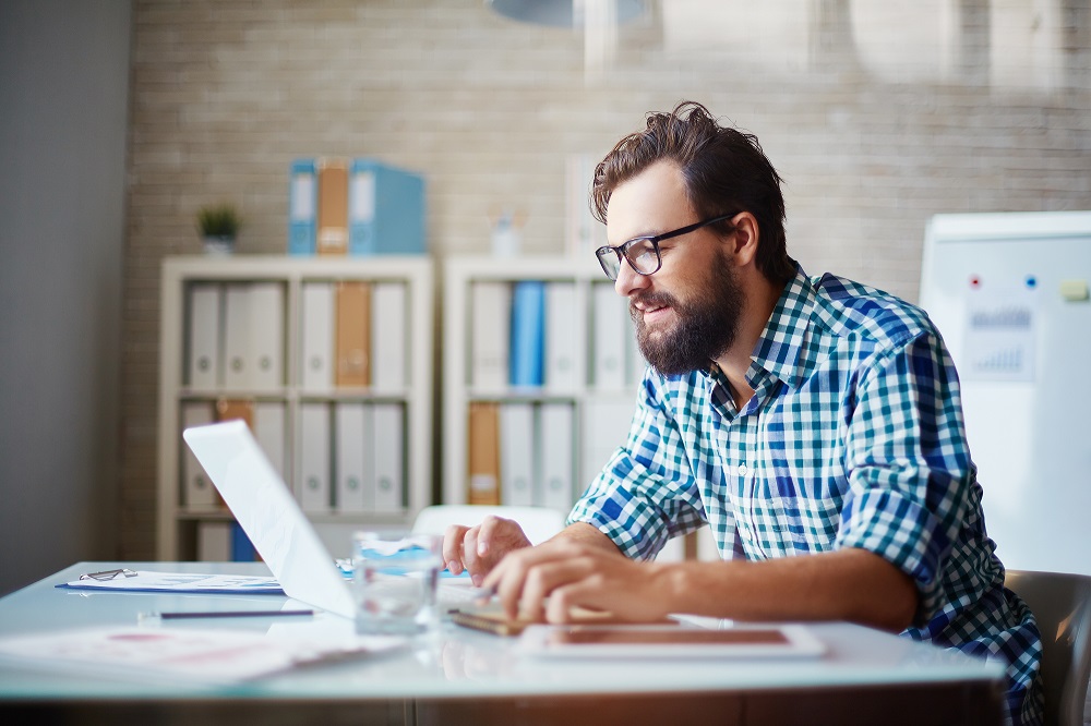 Guy Studying Online